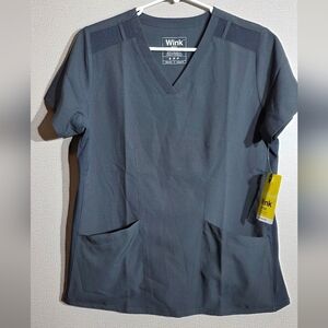 Wink Gray V-Neck Women's Top